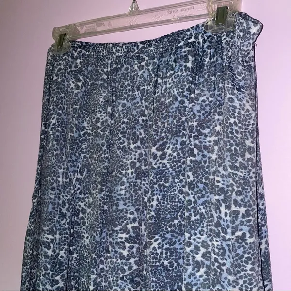New Directions M Maxi Skirt Boho Animal Print Flounce Pull On - Image 3