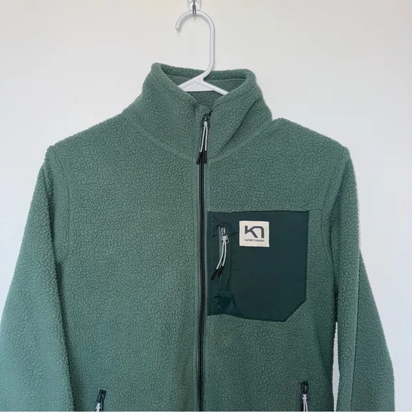 Kari Traa Rothe Midlayer Fleece Jacket XS Green - Image 3