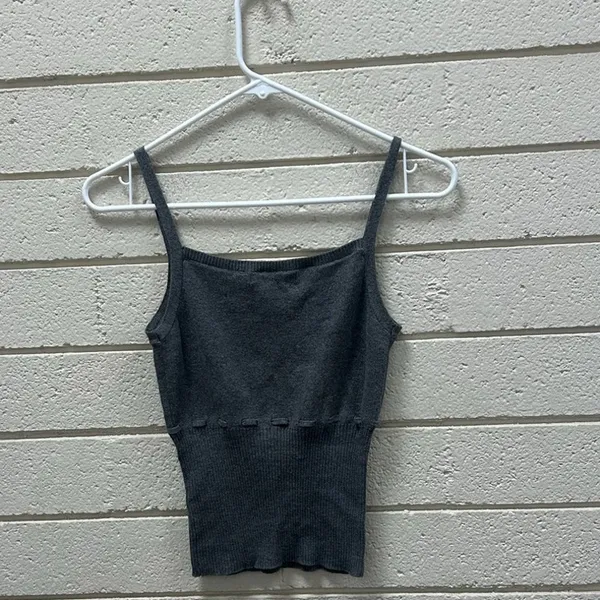 Brandy Melville Gray Sweater Tank one size - Image 6