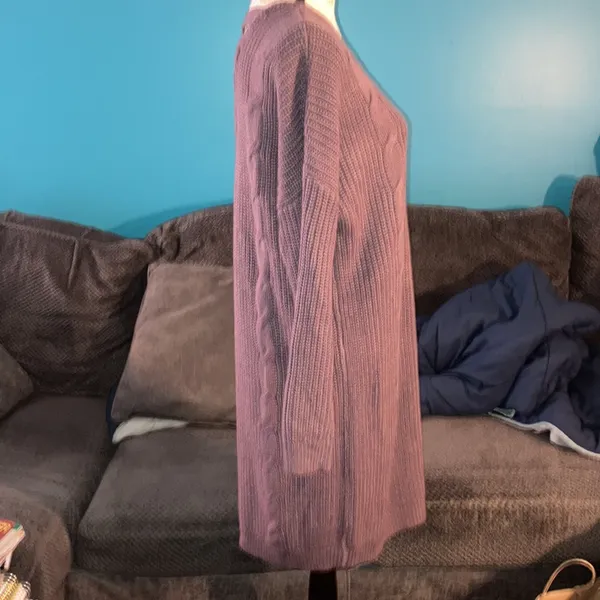 Full Circle Trends V-Neck Sweater Dress, 1X - Image 3
