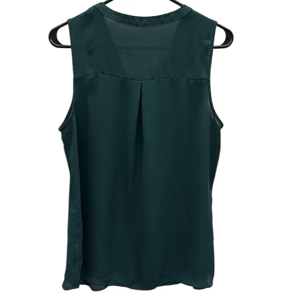 Maurices Sleeveless Quarter Button Front V Neck Tunic Blouse Top Womens Medium - Image 8