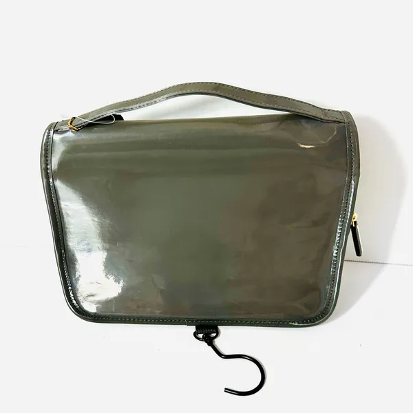 Sonia Kashuk Hanging Travel Case - Gray Patent Finish NWT - Image 2