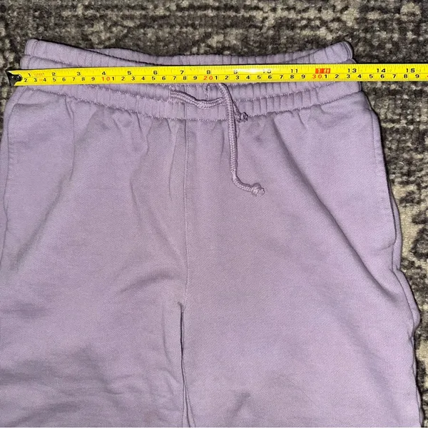 TNA ARITZIA Women’s Sz XS Lavender Purple Cozy Fleece Boyfriend Wide Sweatpants - Image 8