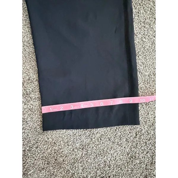 Everlane Japanese Goweave Slip Black Wide Leg Cropped Jumpsuit Size 10 - Image 4