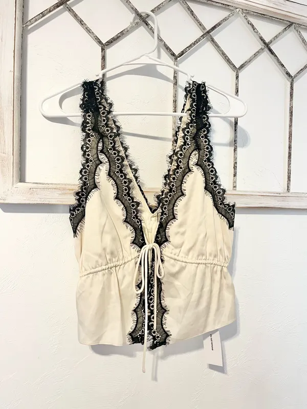 Rumored Lady Lace Top Tan - Image 5