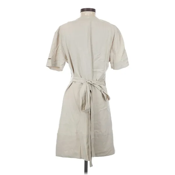 XS Cozy Earth Women's Coastal Comfort Wrap Dress Casual Linen Luxury Comfort - Image 3