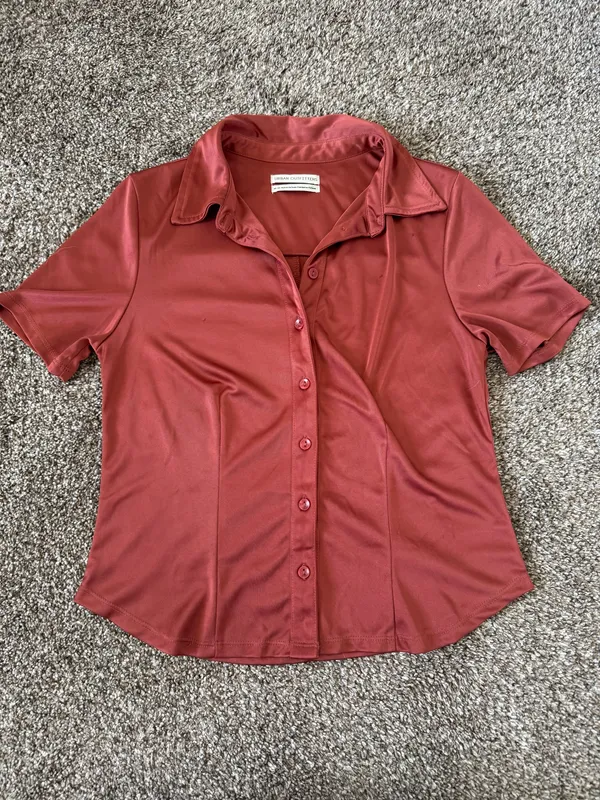 Urban Outfitters Silk Top - Image 3