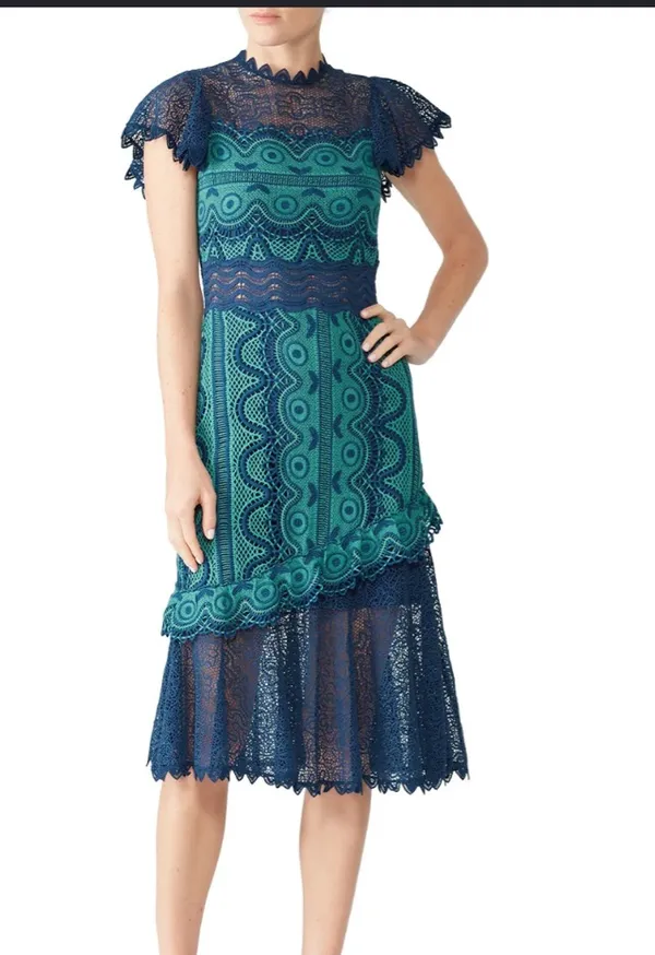 Sea New York Lace Lana Dress Size 4 - Image 4
