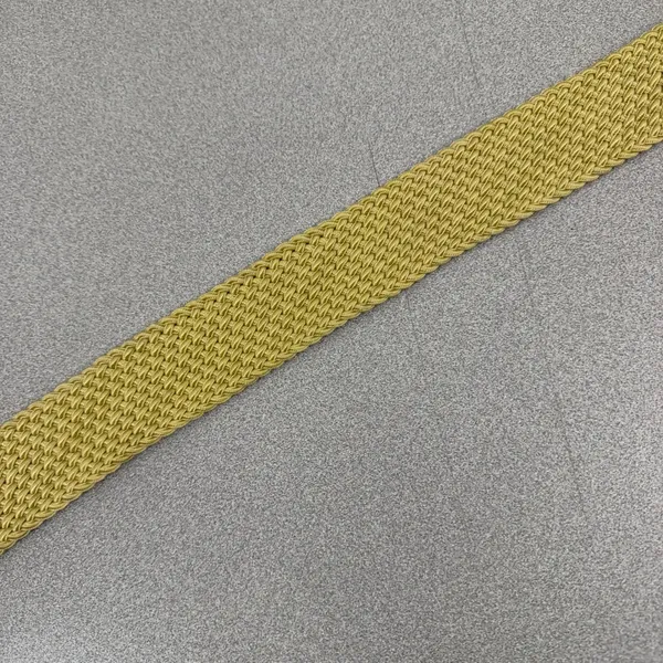 Lauren Ralph Lauren Belt Womens OS Gold Woven Braided Brass Buckle Preppy Boho - Image 5