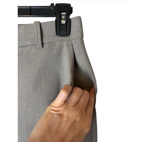 H&M Pants Women 4 Gray High Waisted Tapered Ankle Trousers Career Preppy - Image 5