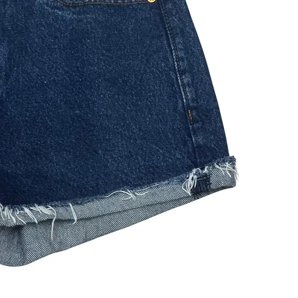Abercrombie & Fitch Women's Annie High Rise Blue Denim Size 25/2 2.5" Distressed - Image 5