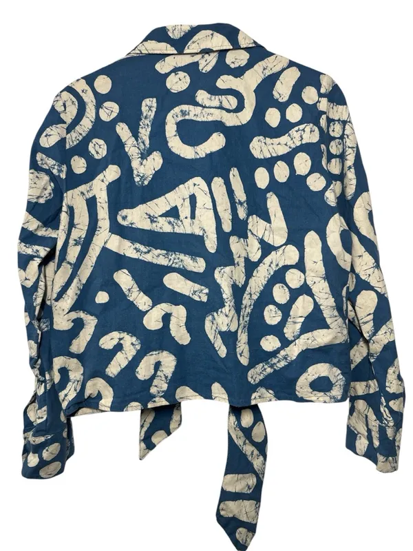 Haute Hippie Linen Blend Cropped Shirt - Image 8