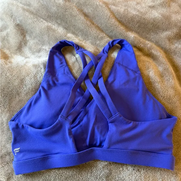 Fabletics - Vibrant Purple Cross-Back/Criss Cross Triangle Sports Bra - Image 6