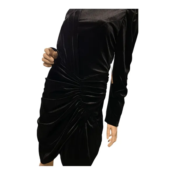 O PT One Pretty Time Black Velvet Lowri Dress SZ L‎ - Image 8