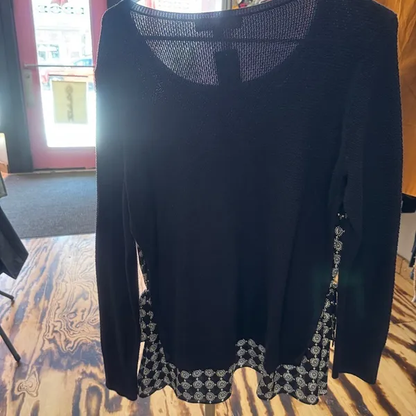 LOFT Navy Knit‎ Sweater - Image 3