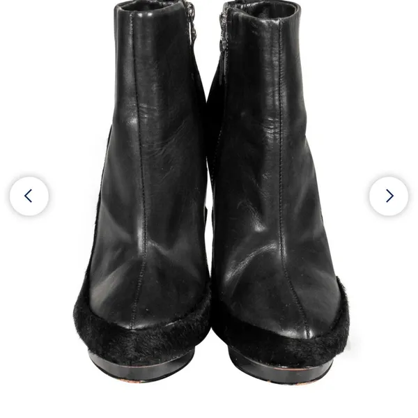 Badgley Mischka Leather and Ponyhair boots - Image 5