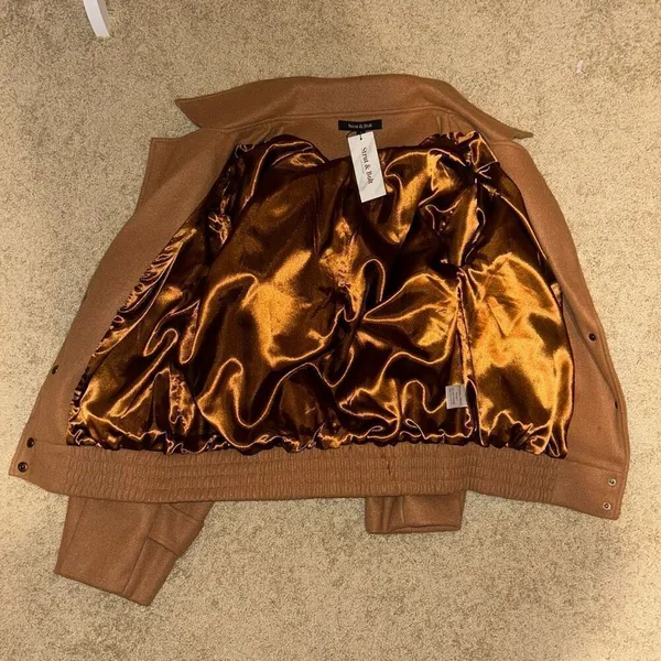 Strut & Bolt oversized coat caramel brown size S‎ NWT - Image 4