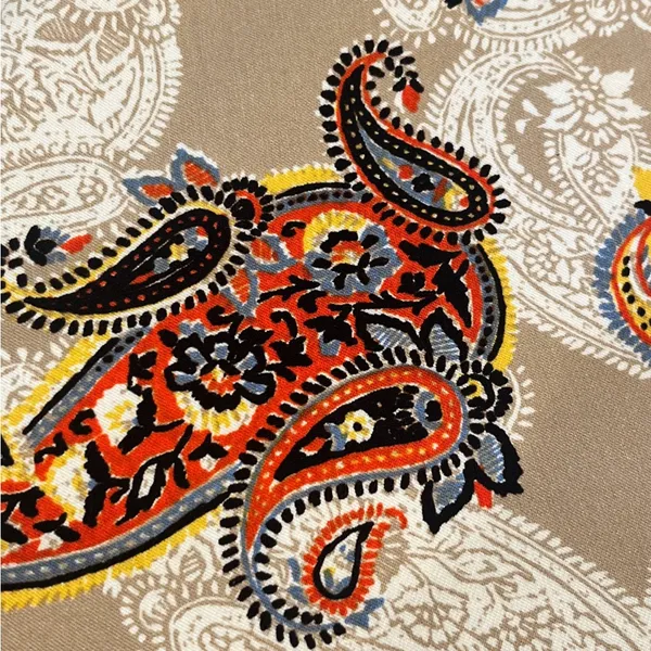 Melissa Paige Bohemian Paisley Mid Rise Stretch Pull On Pants Leggings - Image 5