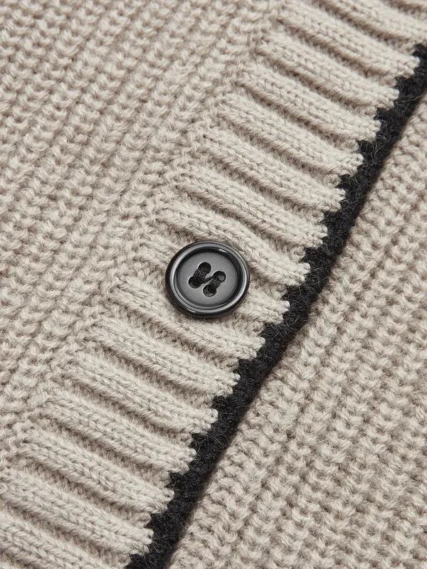 Commence New Knit Wool Blend Cardigan with bow tie medium - Image 2