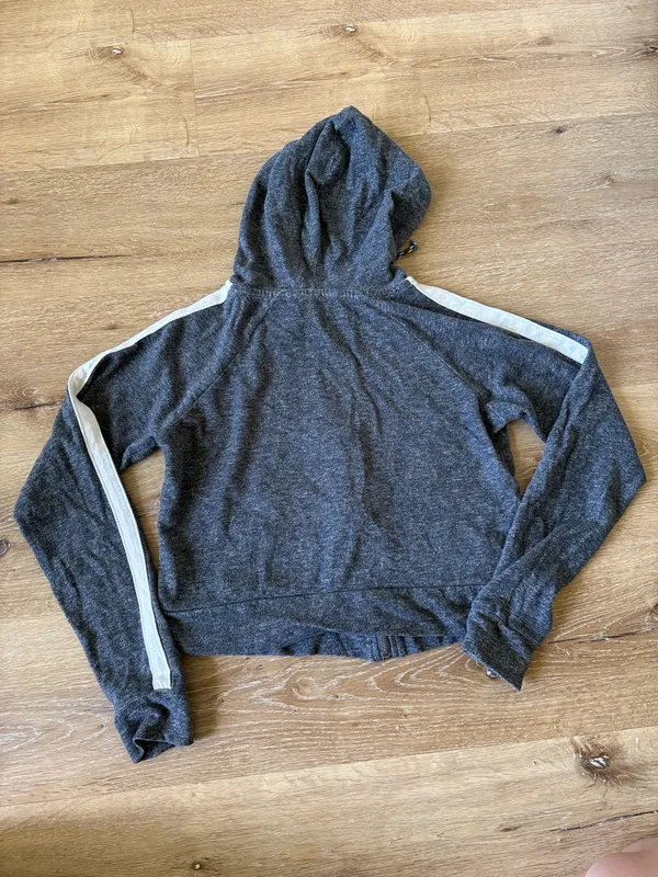 Rue 21 Dark Grey Full Zip Hoodie Jacket - Image 4