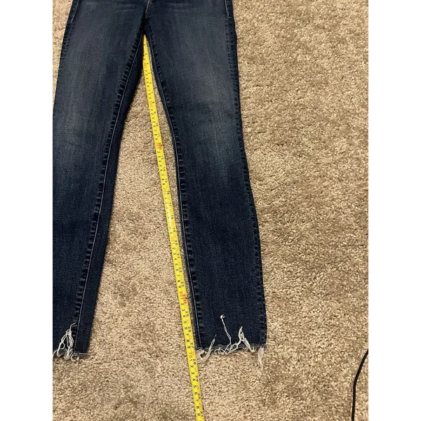 MOTHER The Looker Ankle Fray Jeans Hot Springs Size 25 - Image 11