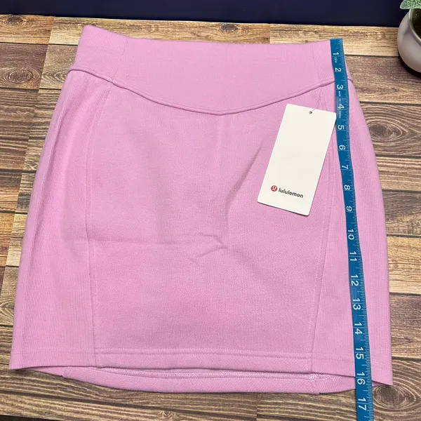 Lululemon Scuba High Rise Mini Skirt NWT Size Small (VITP) Pink LW8ALSS - Image 11