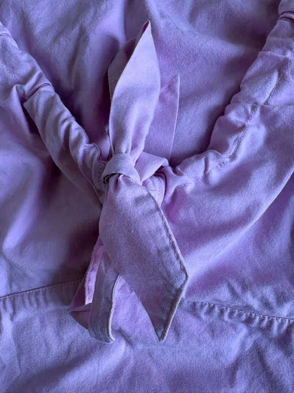 Abercrombie & Fitch pink Tie-Front Crop Top - Image 4