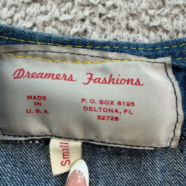 Vintage Dreamers Fashions GWRRA Denim Biker Vest Buckeye Travelers Small USA - Image 5