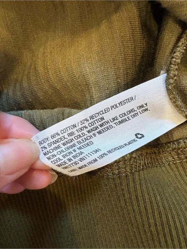 Universal Threads Olive Green Corduroy Quarter Zip Pullover Sweatshirt XL Cozy Fall Gorpcore - Image 5