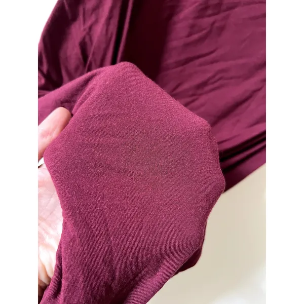 Oh Polly Elva Modal Sweetheart Neck Cowl Waist Maxi Dress in Wine Size XL - Image 8