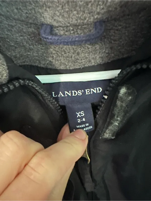 Land’s End fleece lined utility jacket black - Image 3