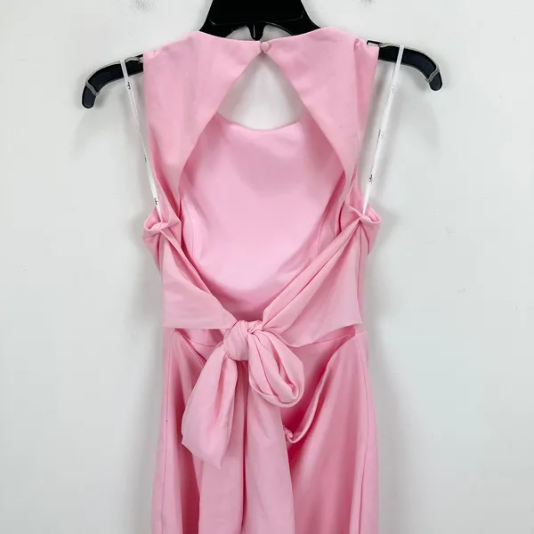 NEW Lulus Confident Cutie Light Pink Tie Back Sleeveless Mini Dress Party Small - Image 13