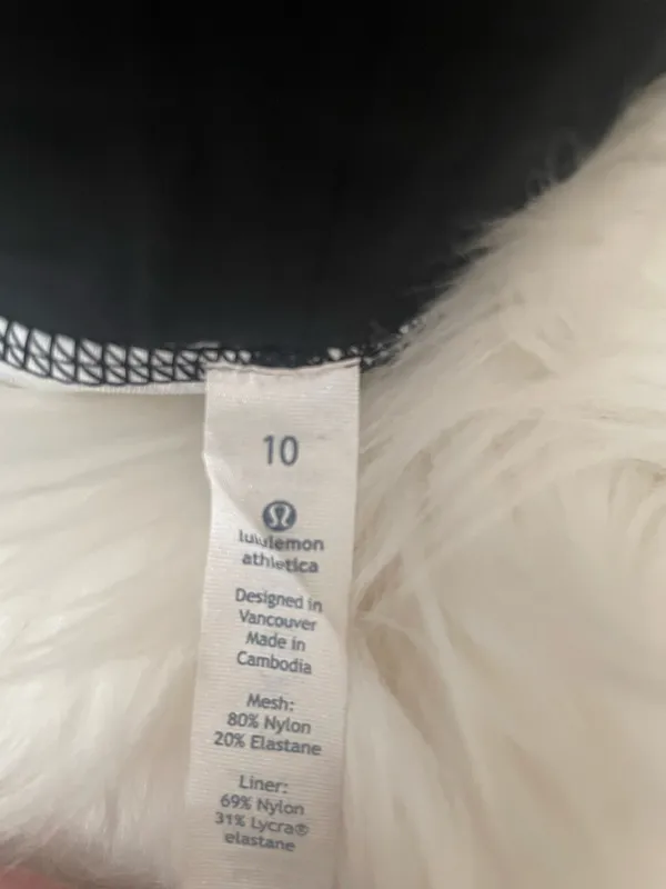 lululemon athletica Lululemon City Sky Run By Short Sz 10 In Black / Dottie Tribe White Black - Image 8