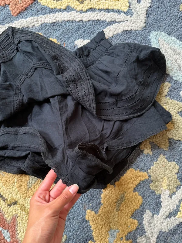 Aerie Rock 'n' Ruffle Skort in Black Size XS Coastal Resortwear Vacation - Image 4