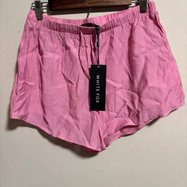 NWT White Fox Boutique I've Got A Feeling Shorts Pink- Size Large - Image 7