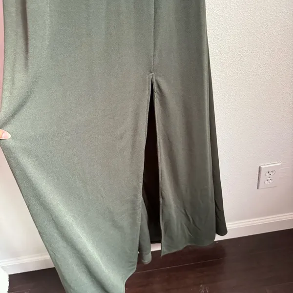 Birdy Grey Benny Tie Back Maxi Dress Crepe Sea Glass Green - Image 7