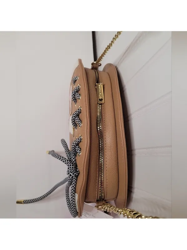 $98 NWOT Brown Betsey Johnson Football kitsch Crossbody Bag - Image 2