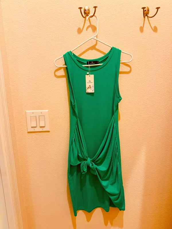 Lillusory Women’s Wrap Dress Green Size M - Image 5