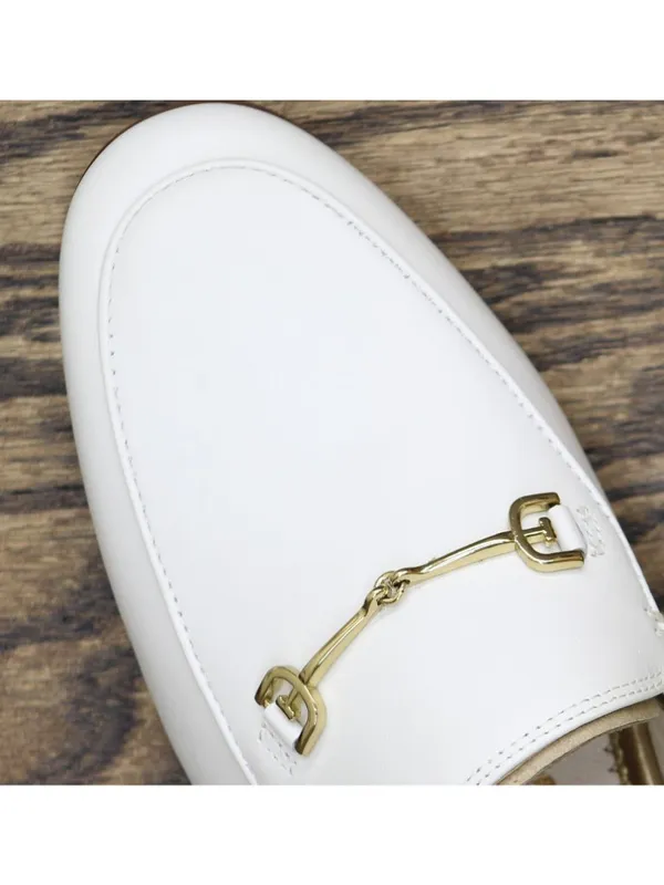 Sam Edelman Womens Loraine Almond Toe Loafers E8519LU Bright White 9M - Image 9