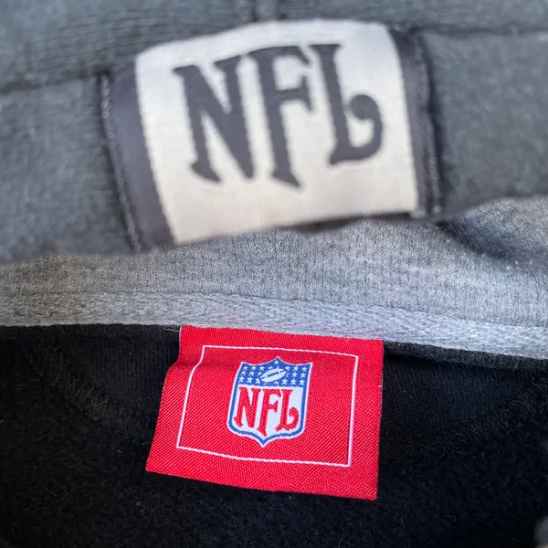 National Football League Las Vegas Raiders Football Black Hoodie Zip Up Sweater - Image 4
