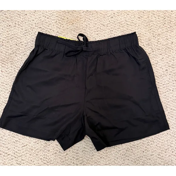 Hilary Radley Black Tencel Lyocell Pull On Shorts Mid Rise Womens Small - Image 2