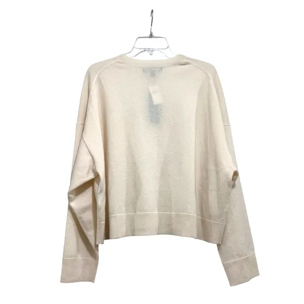 Banana Republic Womens 100% Cashmere Sweater‎ Drop Shoulder Pocket Large NEW - Image 2
