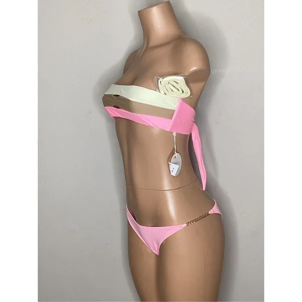New. L*SPACE and PQ pink bikini. Large. Retails $172 - Image 6