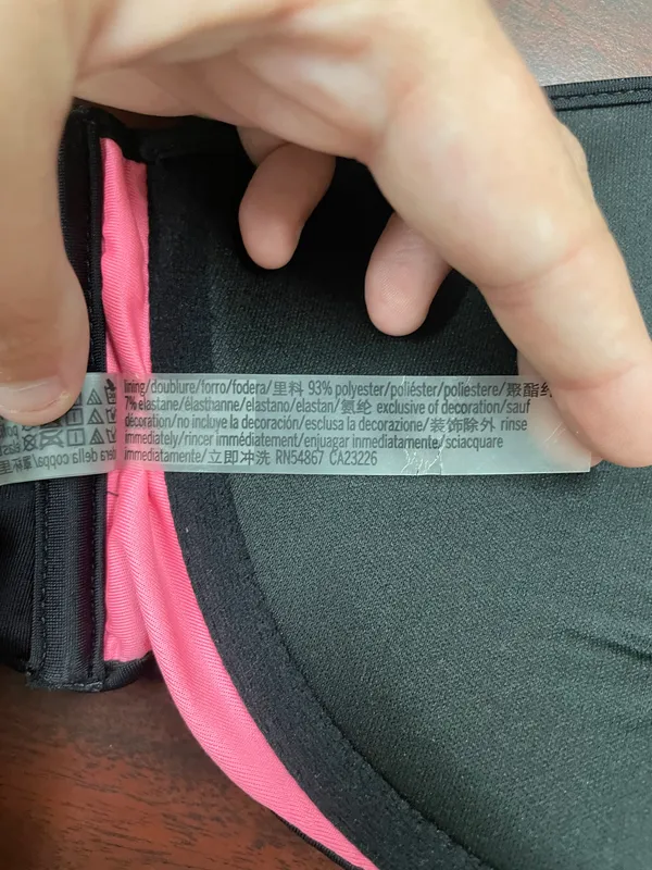 PINK Victoria’s Secret Black Strapless Bikini Top Size Large - Image 6