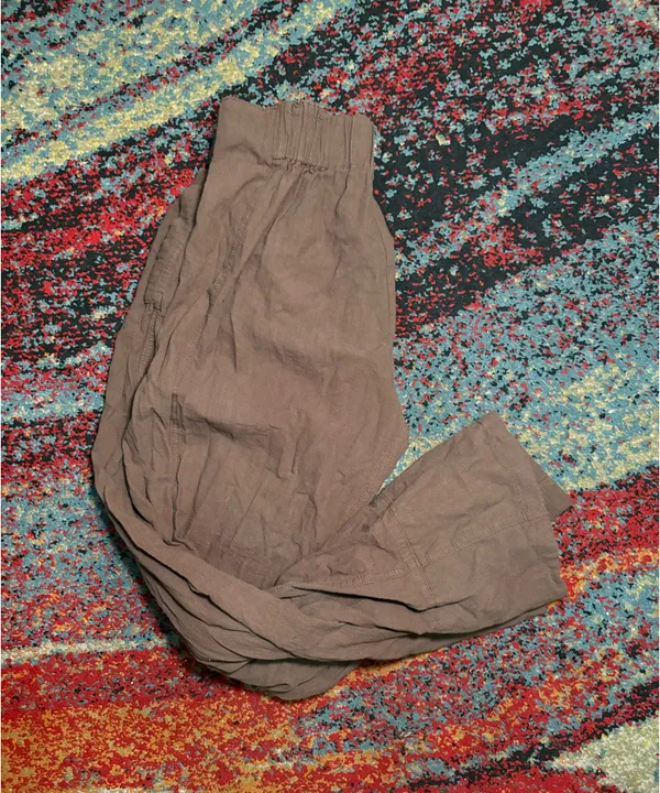 Brown Linen pants Size M - Image 2