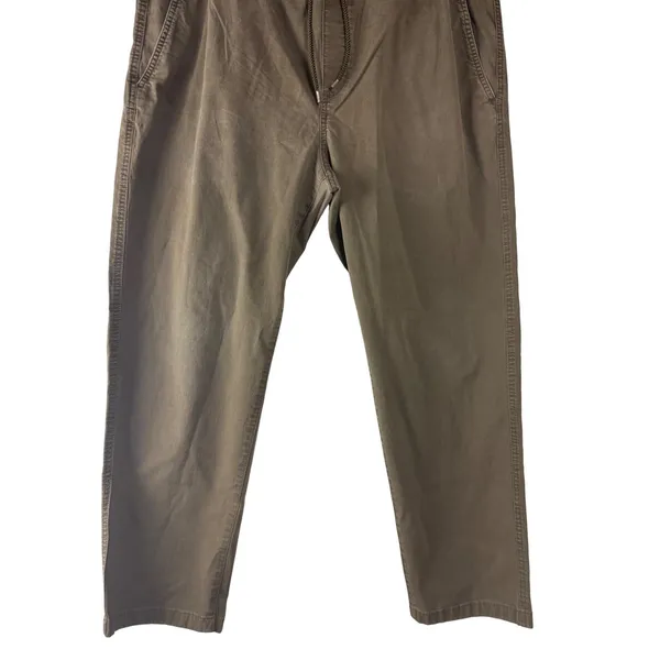 H&M Relaxed Pants Women XL Brown Mid Everyday Earthy‎ Tapered Utility Gorpcore - Image 9