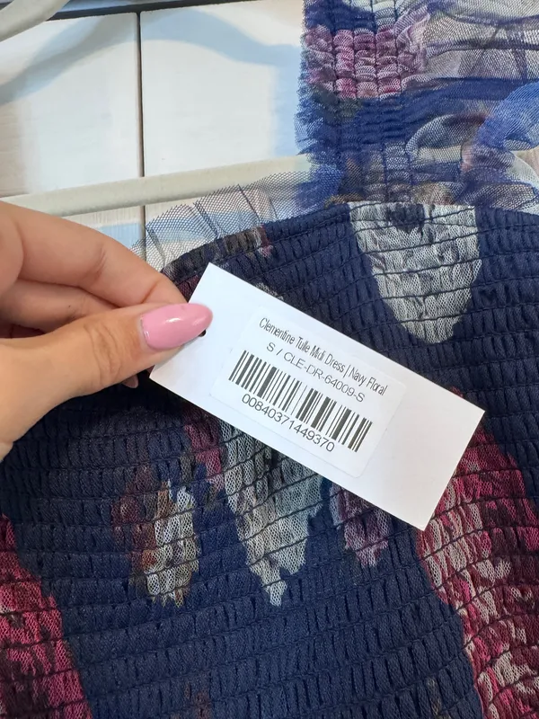 NWT Baltic Born Navy Tulle Midi Dress - Image 4