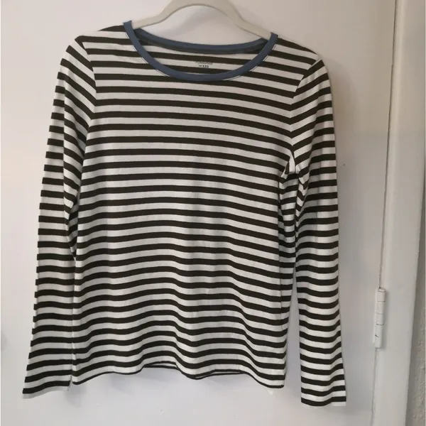 Madewell Northside Long Sleeve Vintage Tee Driggs Stripe NEW XXS Nautical Preppy - Image 3