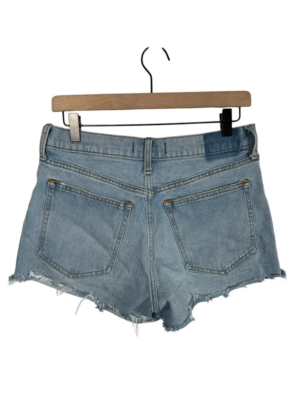 Abercrombie & Fitch‎ The Mom Short High Rise Denim Cutoff Shorts Size 28 / 6 - Image 4