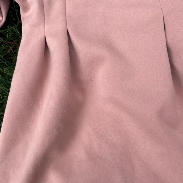 ASOS One Shoulder Light Pink Mini Dress - Image 7